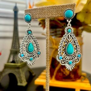 Vintage Turquoise Bohemian Earrings